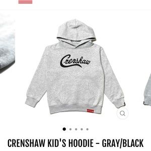 CRENSHAW KID'S HOODIE - GRAY/BLACK